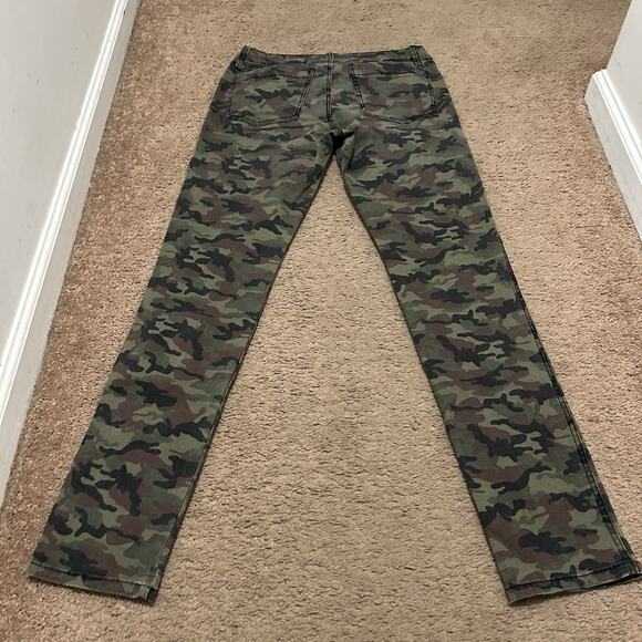 Tripp NYC Green Camo Skinny Leg Jeans Size 30 Stretch Y2K - Picture 7 of 7